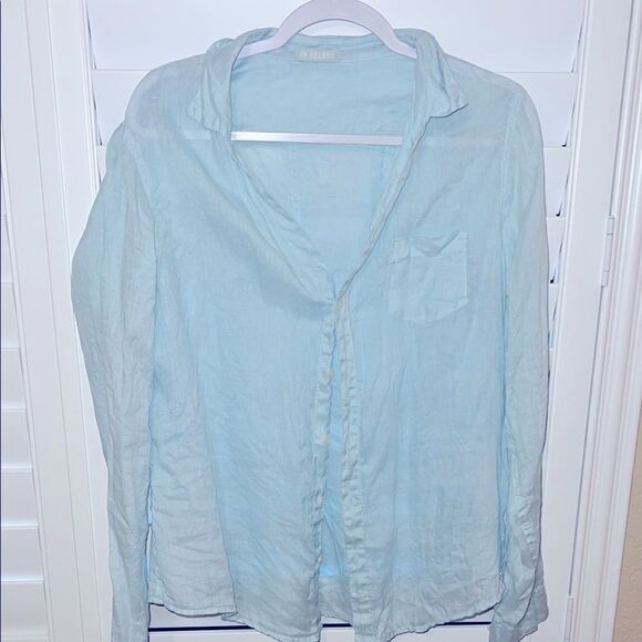 CP shades linen button front blouse size medium - Picture 1 of 4
